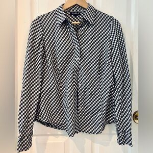Jessica Black & White Gingham Button Down Shirt - Size 12 (Women’s)
